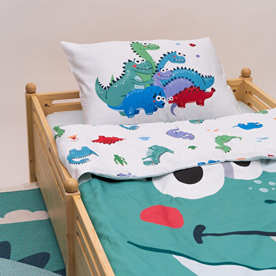 Itsy Bitsy Kids Dinotopia Nevresim Seti, Multicolor, 140x200cm