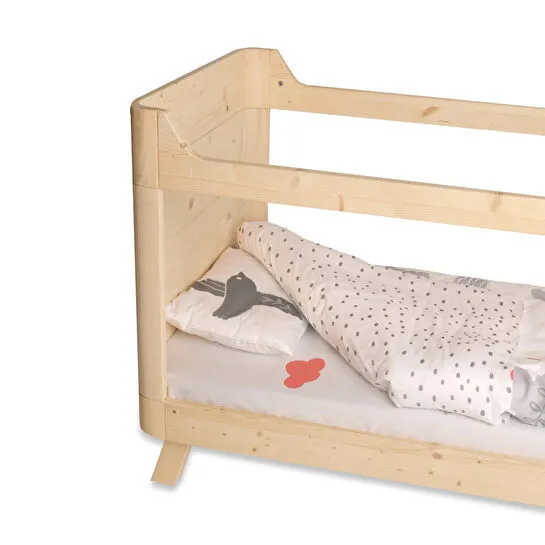 Itsy Bitsy Kids Bird Of Life Çift Taraflı Pamuk Saten Gri Bebek Nevresim Seti 100x150cm