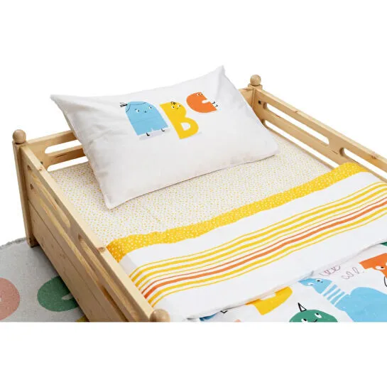 Itsy Bitsy Kids Alphabed Nevresim Seti, Multicolor, 140x200cm