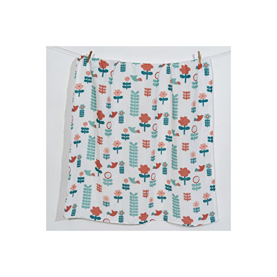 Itsy Bitsy Kids Amulet Blossom, Müslin Bebek Örtüsü , 100x100 Cm