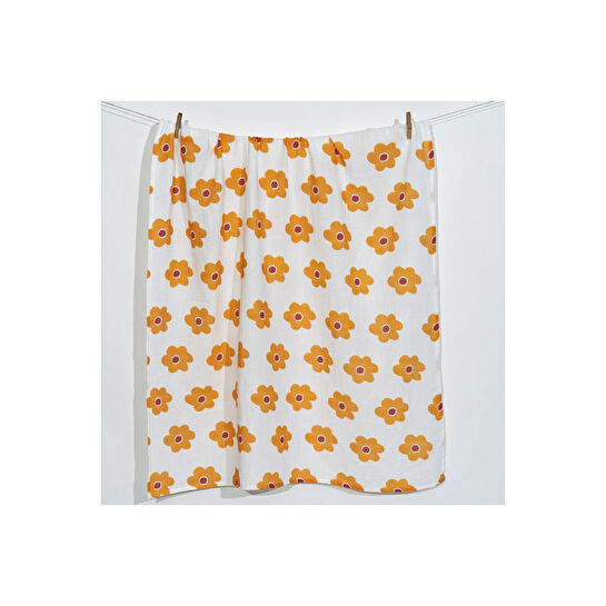 Itsy Bitsy Kids Amulet Lemon Bloom , Müslin Bebek Örtüsü , 100x100 Cm