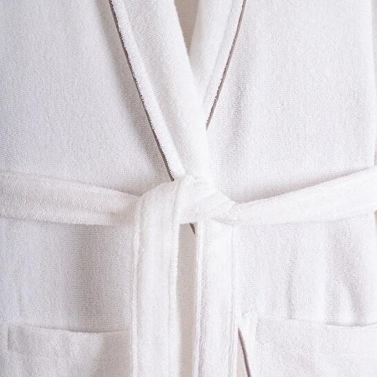 Penelope %100 Pamuk Bornoz Taş Rengi M - Liana Serisi