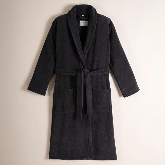 Penelope %100 Pamuk Bornoz S Antrasit - Noa Serisi