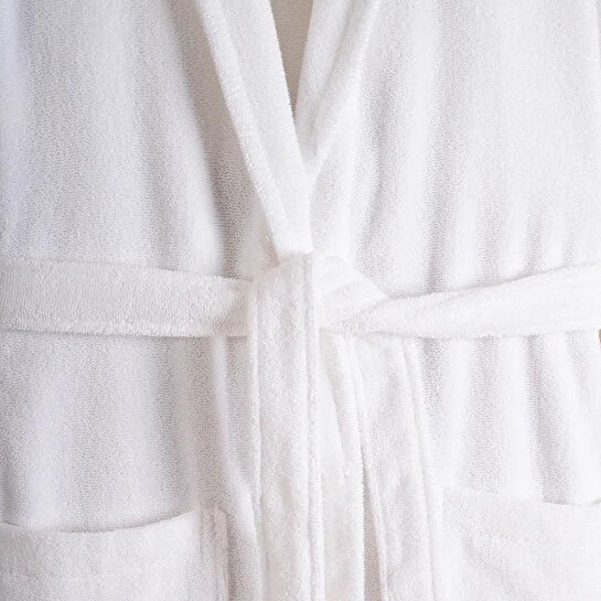 Penelope %100 Pamuk Bornoz S Beyaz - Noa Serisi