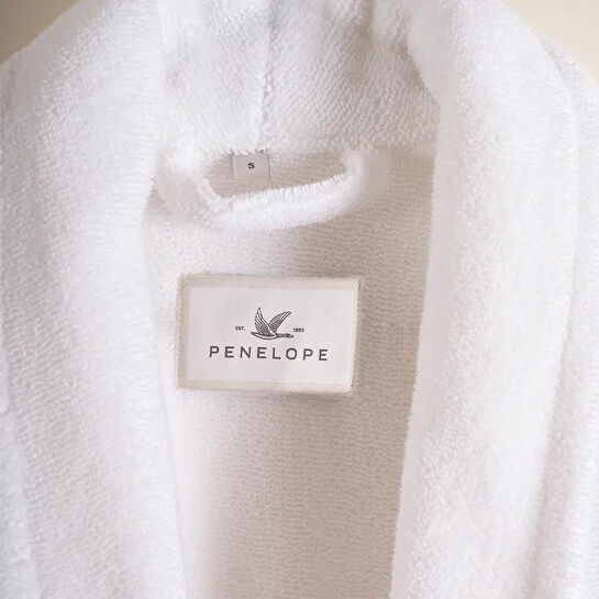 Penelope %100 Pamuk Bornoz S Beyaz - Noa Serisi
