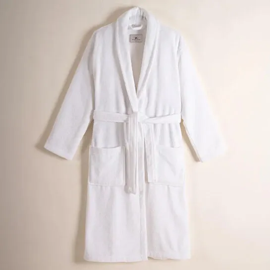 Penelope %100 Pamuk Bornoz Xl Beyaz - Noa Serisi