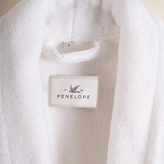 Penelope %100 Pamuk Bornoz Xl Beyaz - Noa Serisi