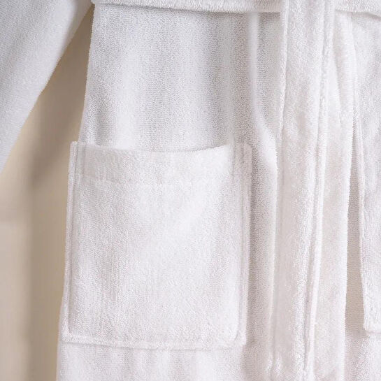 Penelope %100 Pamuk Bornoz Xl Beyaz - Noa Serisi