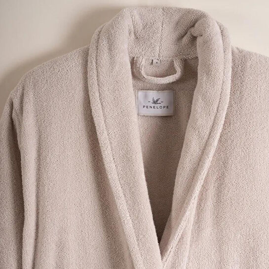 Penelope %100 Pamuk Bornoz Taş Rengi Xxl - Noa Serisi