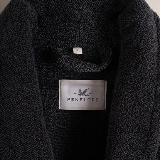 Penelope %100 Pamuk Bornoz Xl Antrasit - Noa Serisi
