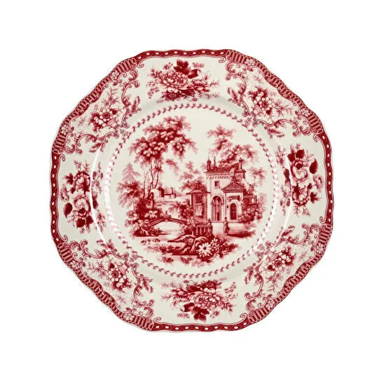 Lucky Art Florantine 27cm 6li Tabak Seti Kirmizi-mavi