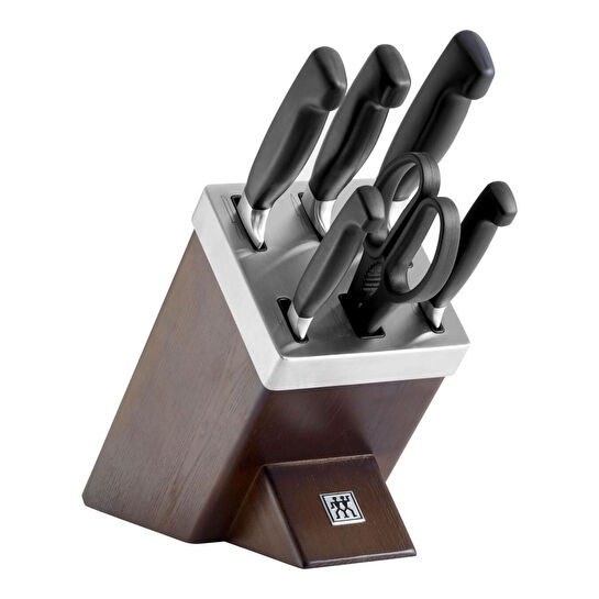 Zwilling **** Four Star Kendinden Bilemeli Bıçak Bloklu 7 Parça Bıçak Seti