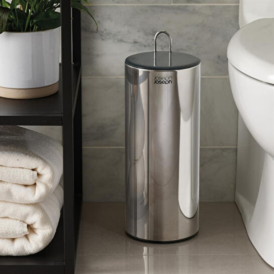 Joseph Joseph Easystore Luxe Paslanmaz Çelik Gizli Tuvalet Kağıtlığı