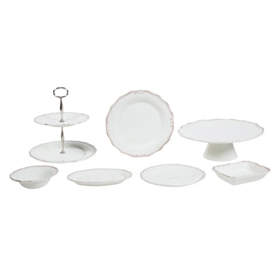 Mudo Home Ekru Pasta Tabaği 20cm