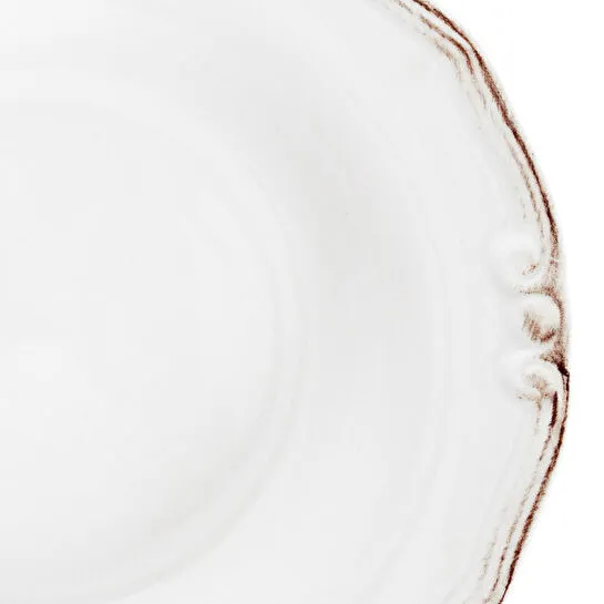 Mudo Home Ekru 6 Li Çukur Yemek Tabaği Seti̇ 22cm