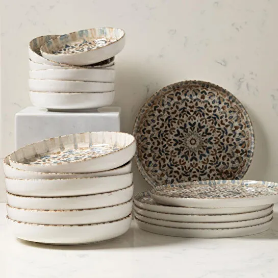 Mudo Home Ephesus 18 Parça Porselen Yemek Takimi