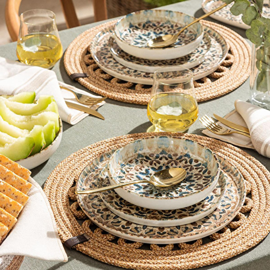 Mudo Home Ephesus Düz Kayik Tabak 25cm