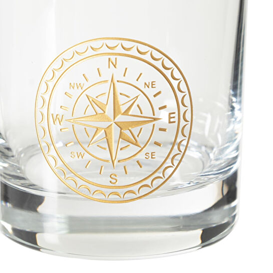 Mudo Home Compass Vi̇ski̇ Bardaği Gold 300 Ml