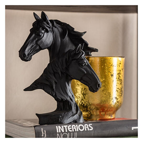 Mudo Home Horses Büst Bi̇blo 17x10x23cm