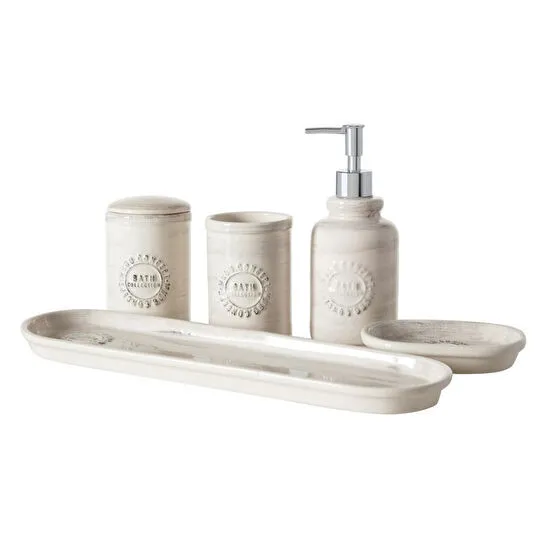 Mudo Home Barnes Vintage 5'li̇ Kutulu Banyo Seti̇