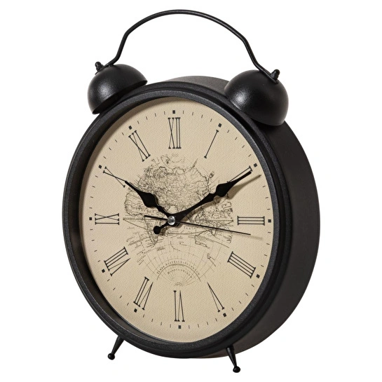 Mudo Home Map Metal Masa Saati̇ 25cm