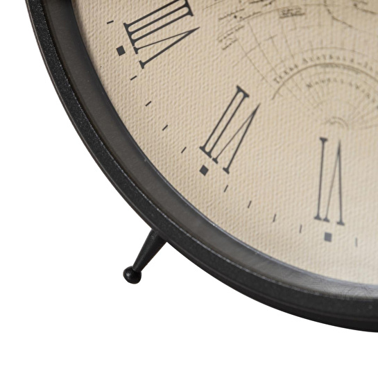 Mudo Home Map Metal Masa Saati̇ 25cm
