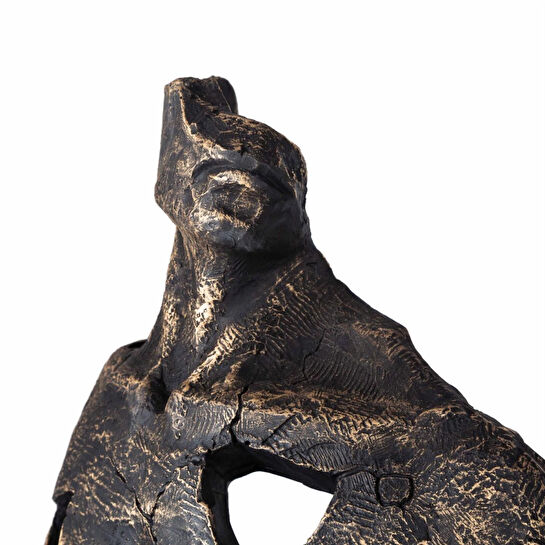 Mudo Home Abstract Man Si̇yah Bi̇blo 10x24x36cm