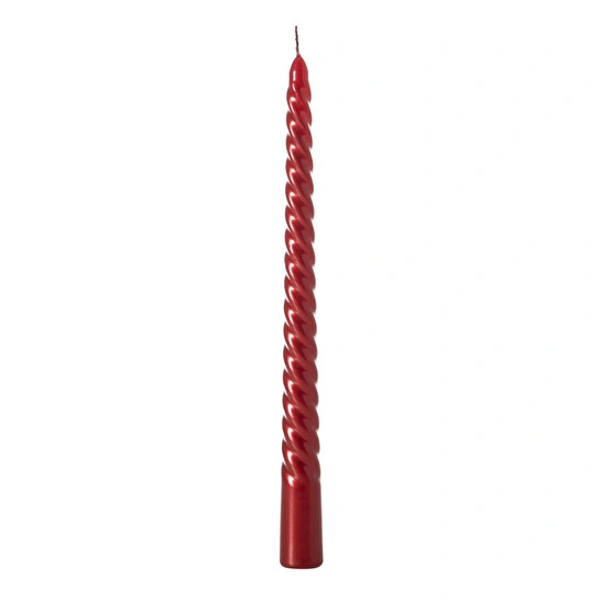 Mudo Home 2li̇ Burgulu Şamdan Mum Bordo 25cm