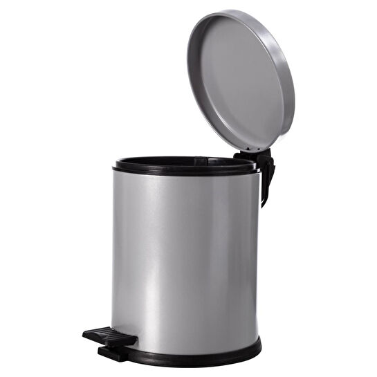 Mudo Home 5lt Pedalli Çöp Kovasi Gri̇