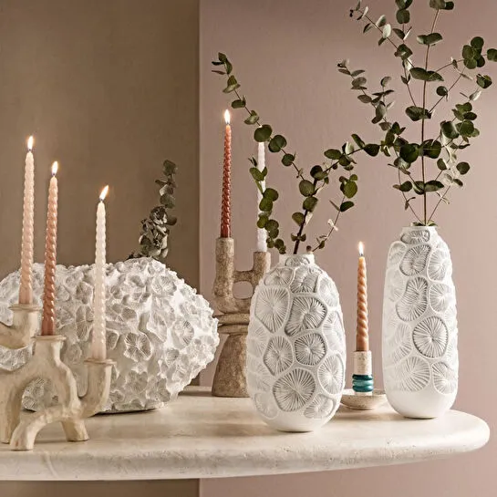 Mudo Home Camino Vazo Beyaz 13x33cm