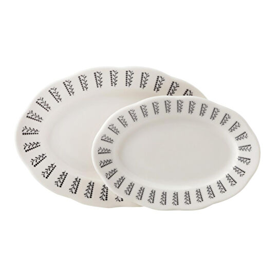 Mudo Home Black Pearl Kayik Tabak Seti̇ 2li̇