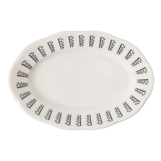 Mudo Home Black Pearl Kayik Tabak Seti̇ 2li̇