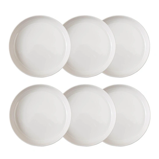 Mudo Home Ephesus White Çukur Tabak Seti̇ 22cm - 6li