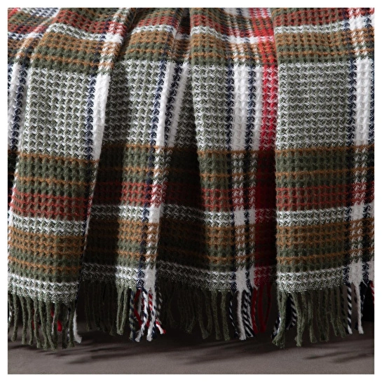 Mudo Home Oxford Kareli̇ Battani̇ye Yeşi̇l 150x200