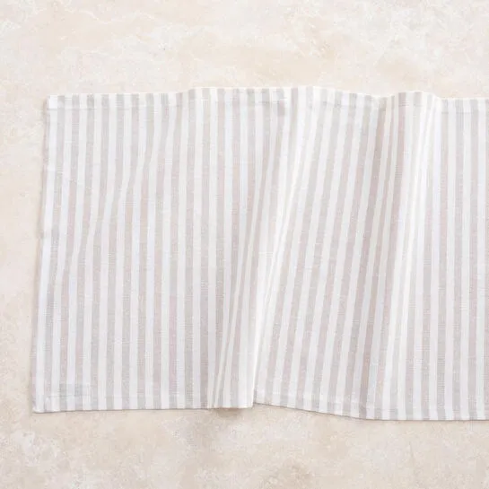 Mudo Home Betty Runner Bej Çi̇zgi̇li̇ 40x130