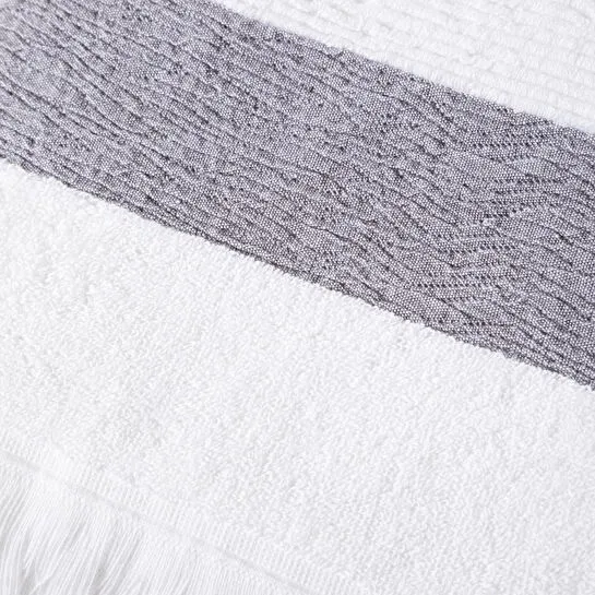 Mudo Home Borla Beyaz Banyo Havlusu 90x150