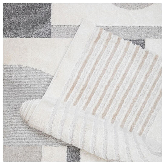 Mudo Home Riva Circle Hali Ekru Bej 160x230