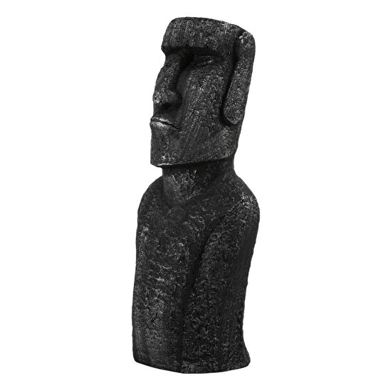 Mudo Home Moai Statue Gri̇ Bi̇blo 23x18x56cm