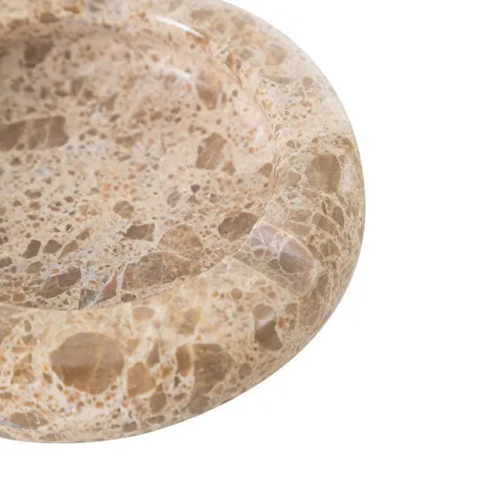 Mudo Home Round Mermer Küllük Amber