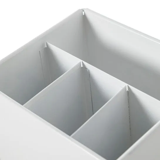 Mudo Home Roma Bölmeli̇ Düzenleyi̇ci̇ Mat Beyaz 19x16x13