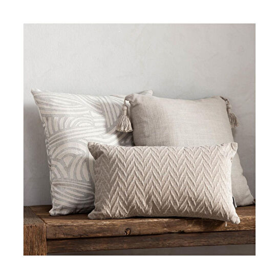 Mudo Home Alba Wave Kirlent Ekru 50x50