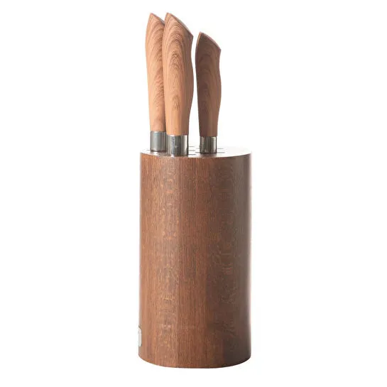 Mudo Home Ahşap Blok 5'li̇ Biçak Seti̇