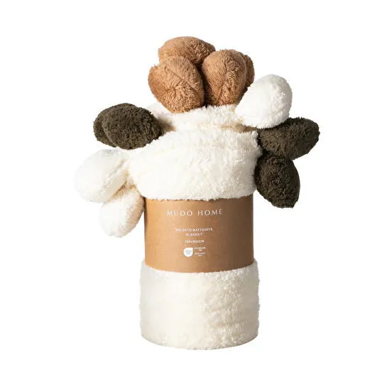 Mudo Home Ponponlu Di̇z Üstü Battani̇ye Multi 130x160