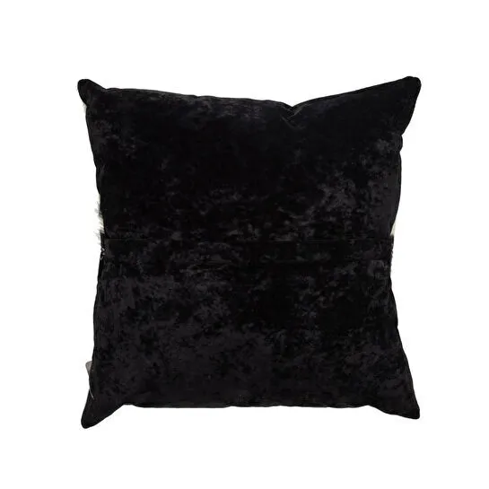 Mudo Home Sophia Deri̇ Kirlent Si̇yah Beyaz 45x45