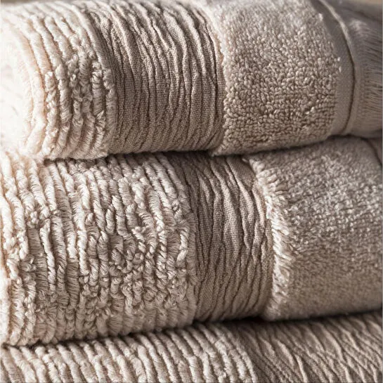 Mudo Home Borla Bej Yüz Havlusu 50x80