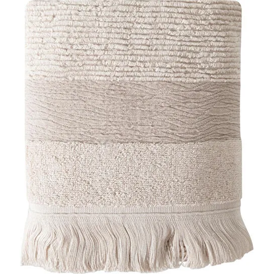 Mudo Home Borla Bej Yüz Havlusu 50x80