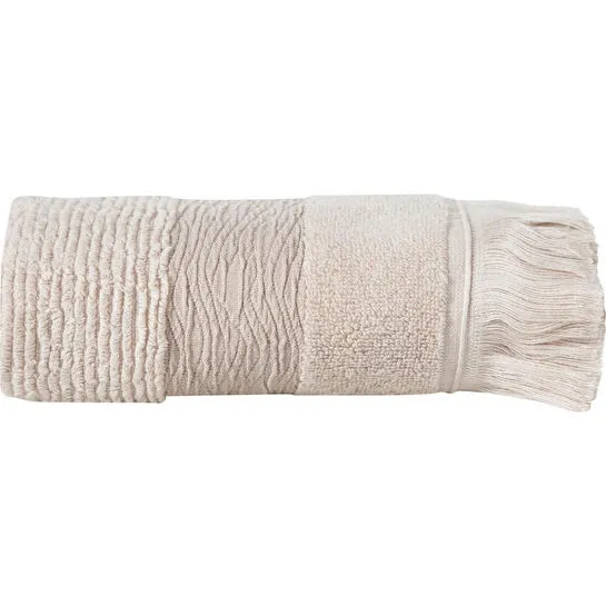 Mudo Home Borla Bej Yüz Havlusu 50x80