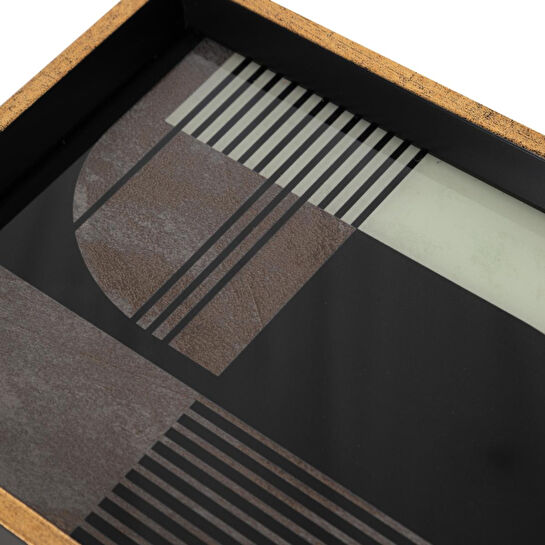 Mudo Home Terra Dekorati̇f Tepsi̇ 25x40 Cm