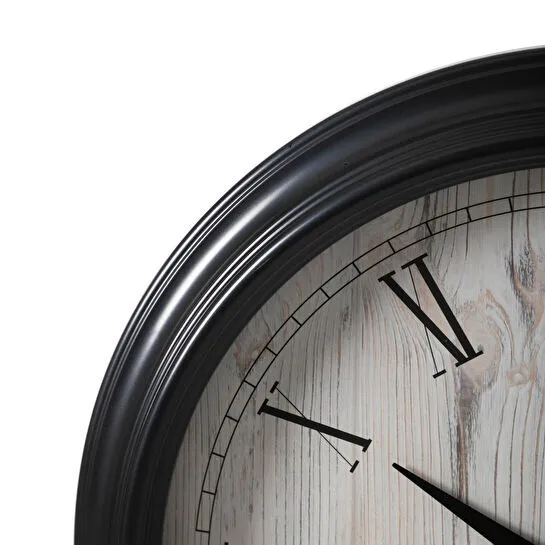 Mudo Home Lisbon Duvar Saati̇ Si̇yah 46cm