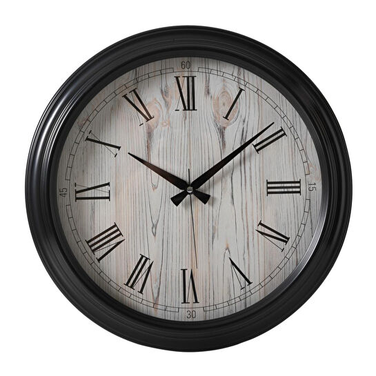 Mudo Home Lisbon Duvar Saati̇ Si̇yah 46cm